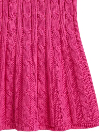 Polo Ralph Lauren Baby Girls Short-sleeve Polo Sweater Dress In Pink