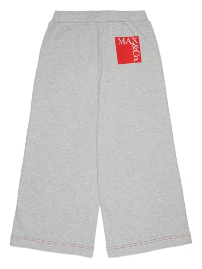 Max & Co Sweatpants With Logo In Gray