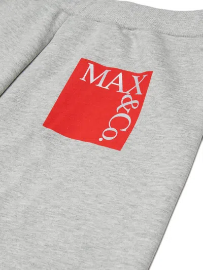 Max & Co Sweatpants With Logo In Gray