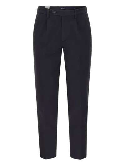 Re-hash Pleated Chino Trousers In Blue