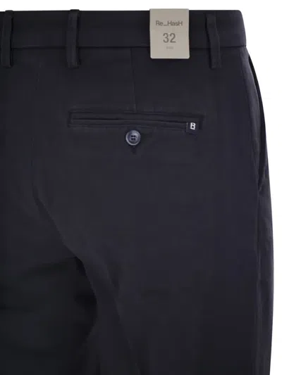 Re-hash Pleated Chino Trousers In Blue