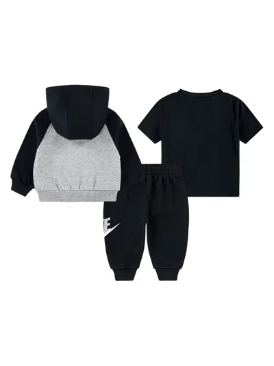 Nike Logo-print Tracksuit (set Of Three) In Black
