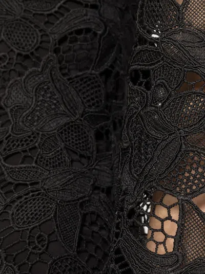 Nissa Lace Mini Dress In Black