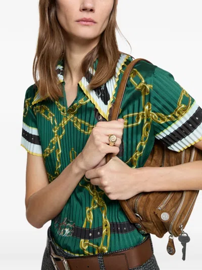 Acne Studios Logo Ring In Gold