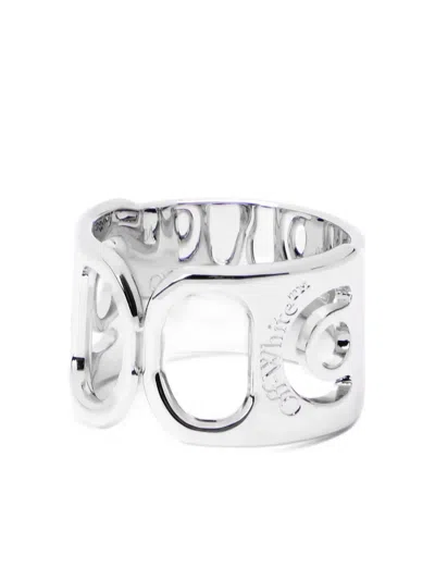 Off-white Can Tab Ring In Metallic