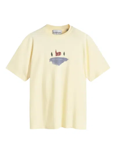 Les Héritiers Puigcerdà Graphic T-shirt In Yellow