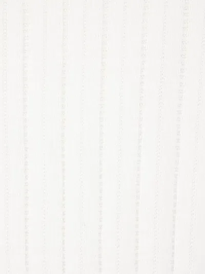 Brunello Cucinelli Ribbed Sweater In White