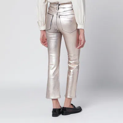 Frame Trousers With Back Pockets And Belt Loops In Neutral