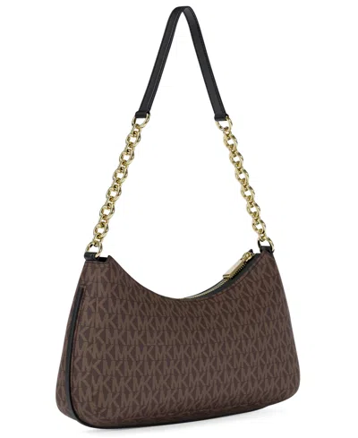 Michael Kors Michael  Nolita Small Chain Pouchette Bag In Brown