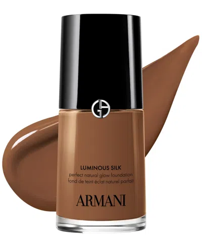 Armani Collezioni Luminous Silk Natural Glow 24-hour Wear Blurring Liquid Foundation, 1.0 Oz. In Brown