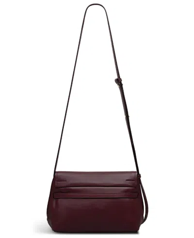 Radley London Christina Small Flapover Crossbody Bag In Burgundy