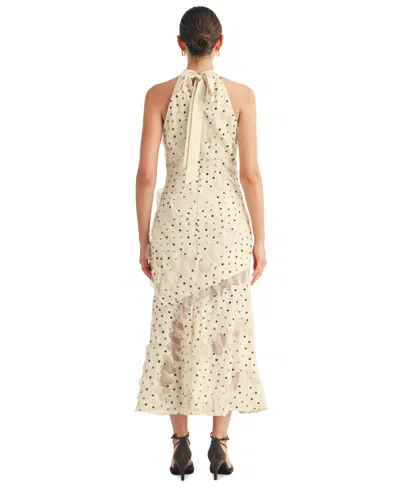 Arose Studio, Inc Women's Avelisse Halter Neck Midi Dress In Neutral