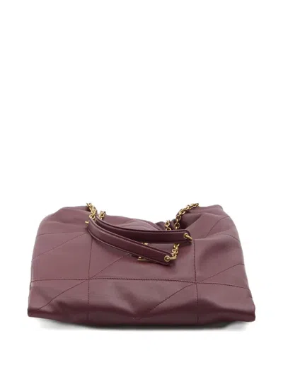 Saint Laurent Jaimne Pochon Quilted Shoulder Bag In Red