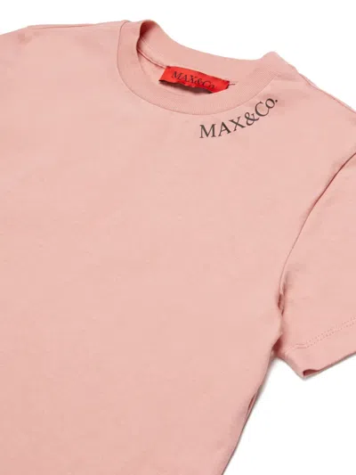 Max & Co Logo T-shirt In Pink