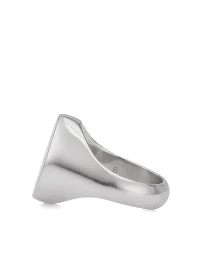 Maison Margiela Chevaliere-signet Ring In Metallic
