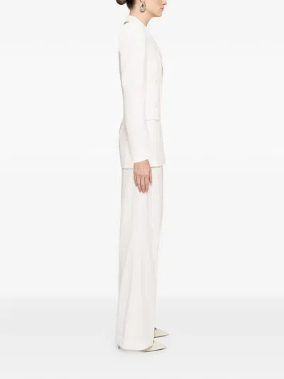 Nissa Double-breasted Blazer In White