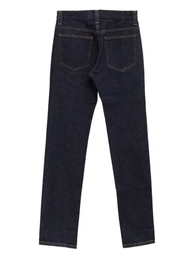 Khaite Zip-up Denim Jeans In Blue