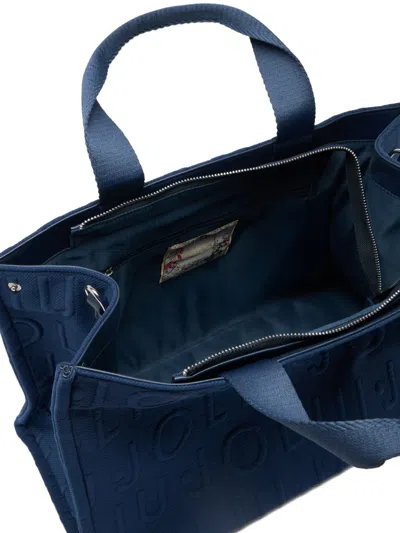 Liu •jo Medium Knit Tote Bag In Blue