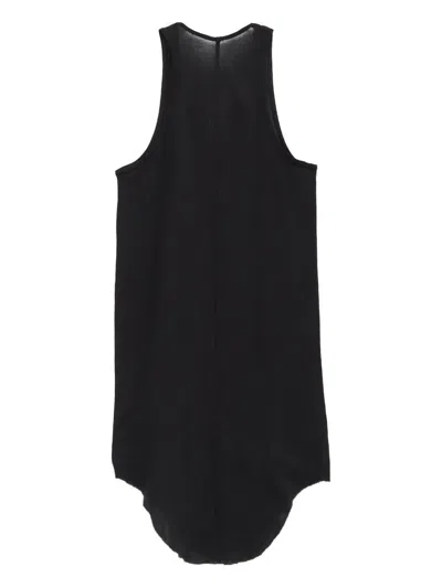 Rick Owens Crew-neck Tank Top In Black