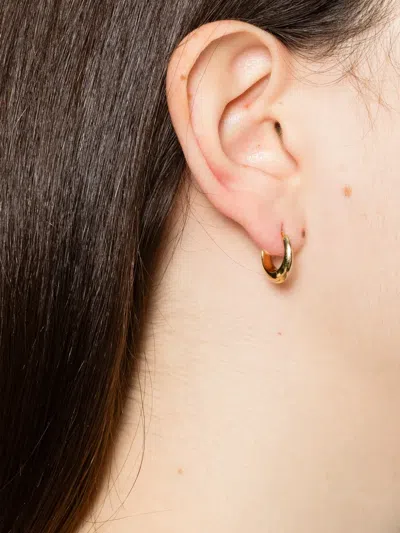 Shaun Leane Mini Sabre Hoop Earrings In Gold