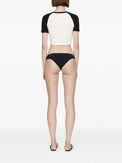 Christopher Esber Tucked Ringer Jersey Knit T-shirt In White