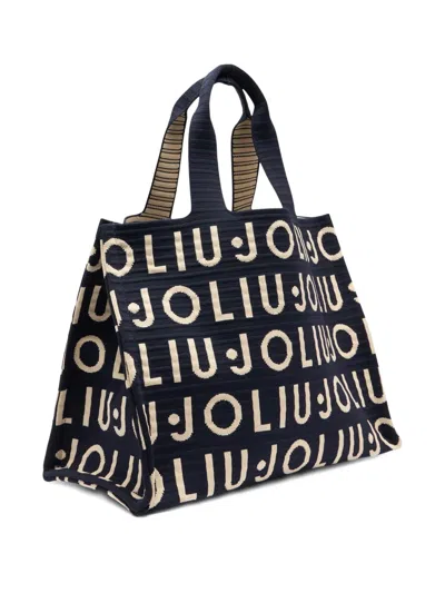 Liu •jo Medium Knit Tote Bag In Multi
