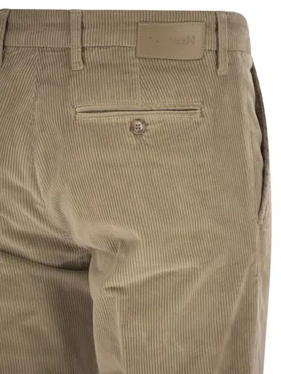 Re-hash Ribbed Mucha Trousers In Brown