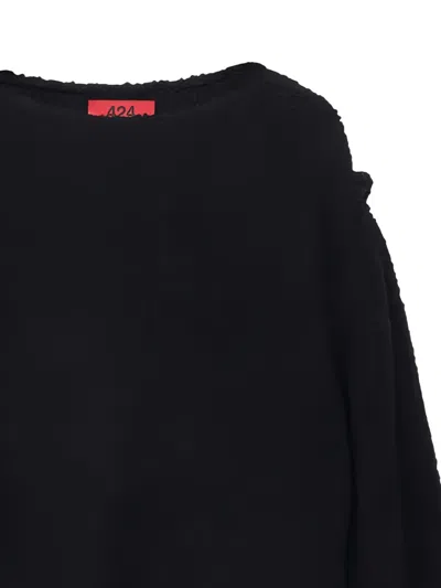 424 Baby Bouclé Sweater In Black