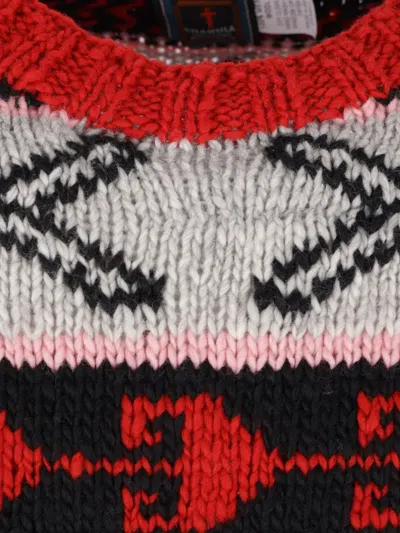 Chamula Geometric-pattern Sweater In Black