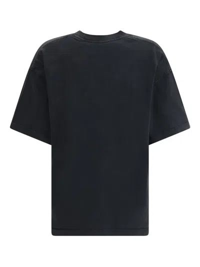 Alexander Wang Reflective Halo Print Logo T-shirt In Black