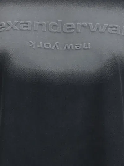 Alexander Wang Reflective Halo Print Logo T-shirt In Black
