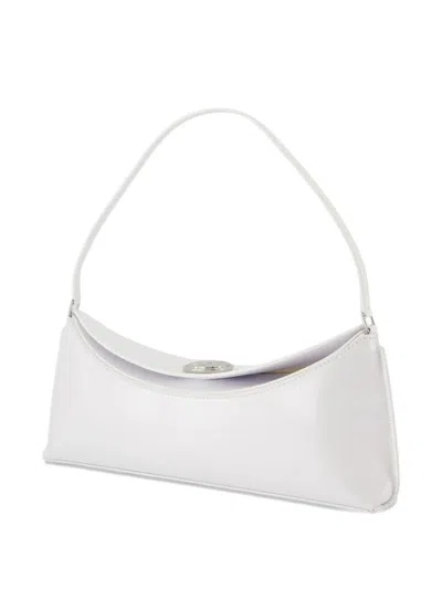 Jacquemus Patent Leather Shoulder Bag Le Calisso In White
