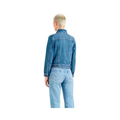 Levi&#039;s Levi's Light Blue Cotton Denim Jacket In Black