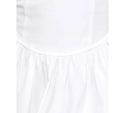 Seni & Cade Juniors' Sweetheart Neck Midi Dress In White