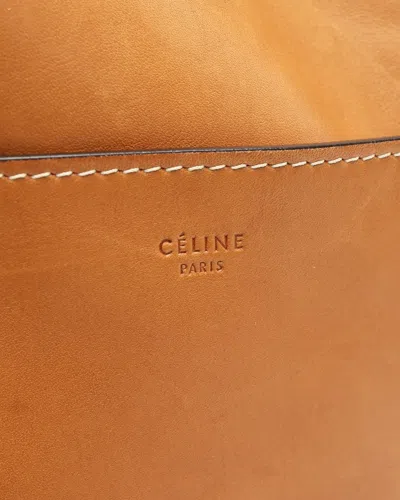Celine Céline Sangle Seau Large Bucket Bag In Brown