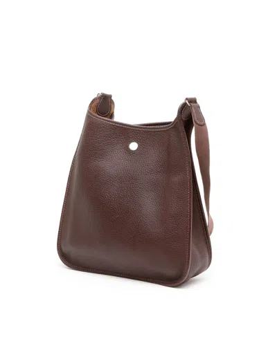 Pre-owned Hermes Hermès Buffalo Vespa Pm Bag In Brown