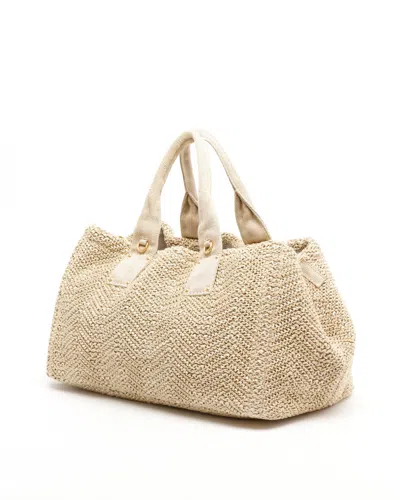 Prada Canapa Tote Bag In Nude