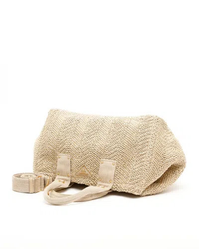 Prada Canapa Tote Bag In Nude