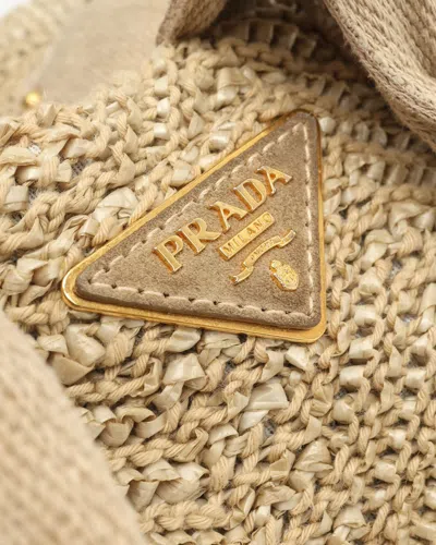 Prada Canapa Tote Bag In Nude