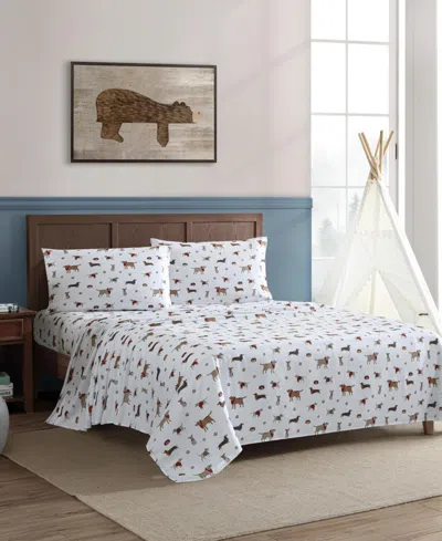 Eddie Bauer Buddy And Friends Microfiber 4-pc. Sheet Set, Queen In Multi