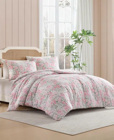 Laura Ashley Heather Garden 2-pc. Comforter Set, Twin In Pink