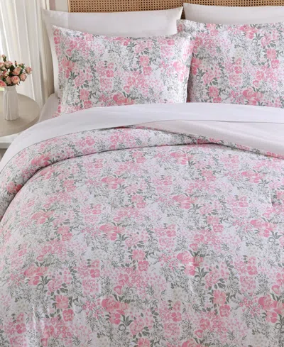 Laura Ashley Heather Garden 2-pc. Comforter Set, Twin In Pink