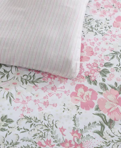 Laura Ashley Heather Garden 2-pc. Comforter Set, Twin In Pink