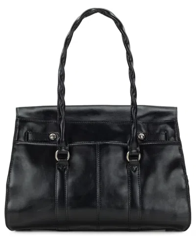 Patricia Nash Vienna Twist-lock Satchel Bag In Black