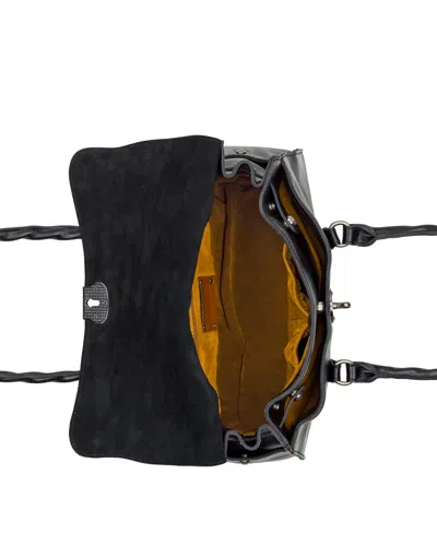 Patricia Nash Vienna Twist-lock Satchel Bag In Black
