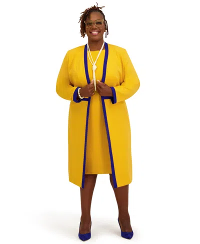 Kasper Women's Framed Waist Seam Open Topper Jacket, Regular & Plus In Multi