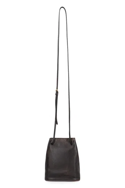 Miu Miu Pouch In Leather In Black