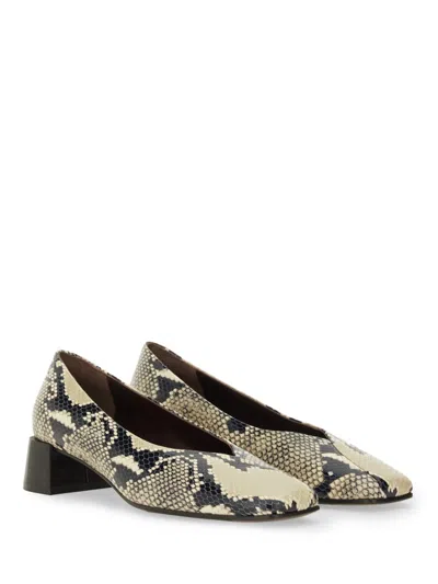 Roberto Festa Vina Python-print Block-heel Pumps In Multi
