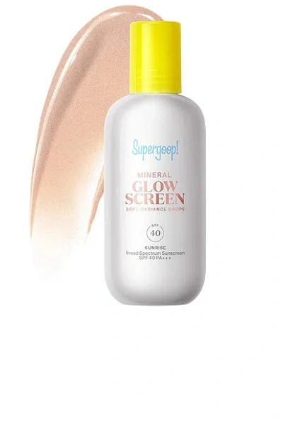 Supergoop Mineral Glowscreen Soft-radiance Drops Spf 40 In Orange