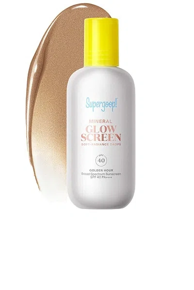 Supergoop Mineral Glowscreen Soft-radiance Drops Spf 40 In Gold
